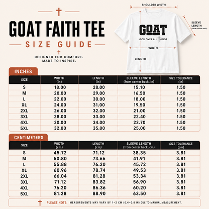 GOD OVER ALL THINGS | GOAT Faith Tee