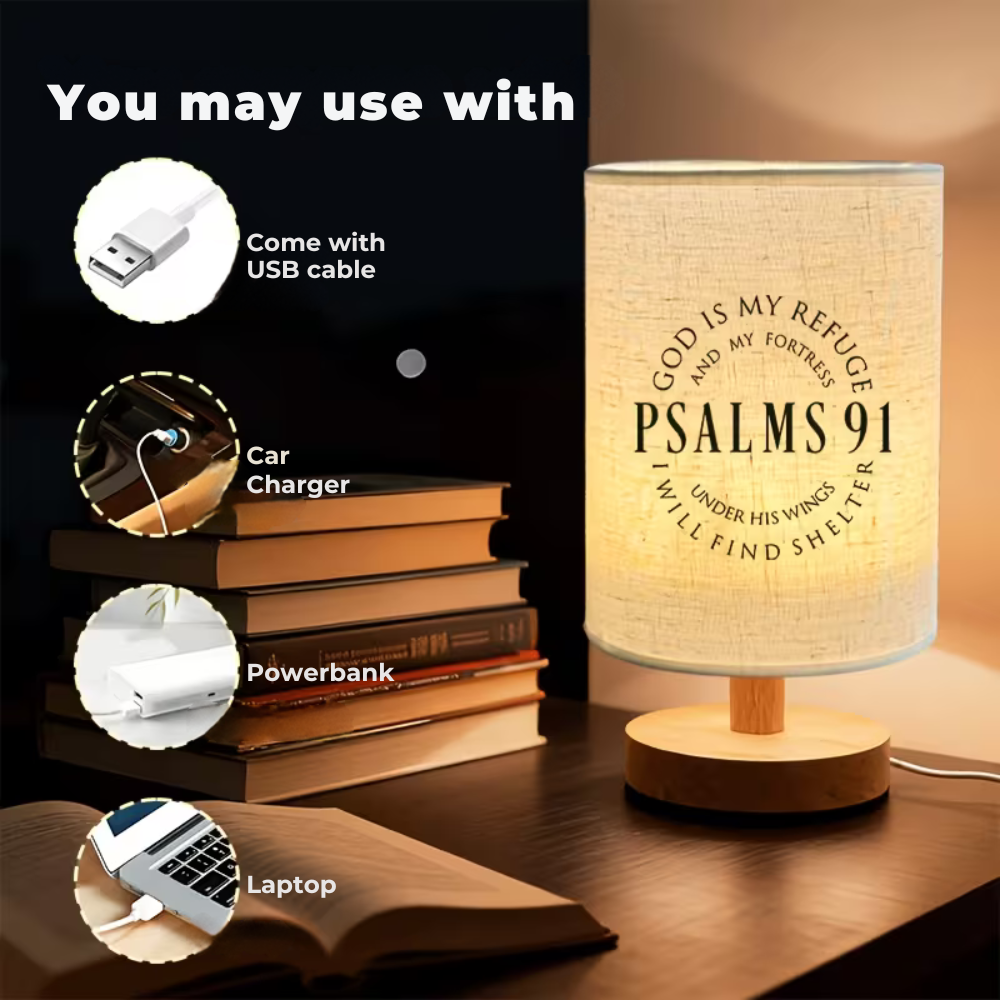 Psalms 91 - Ambient LED Table Lamp
