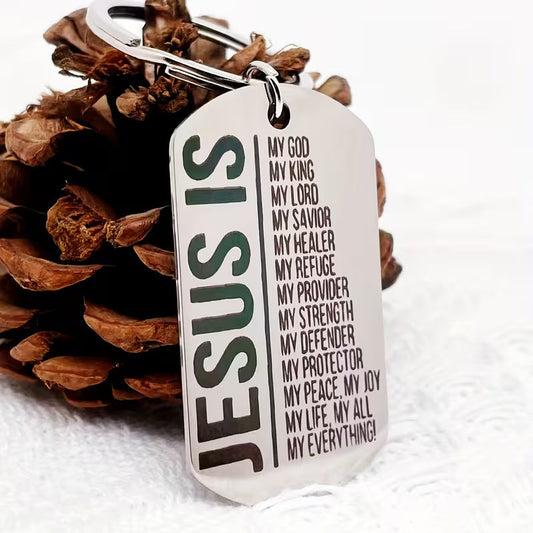Jesus Is...- Christian Keychain