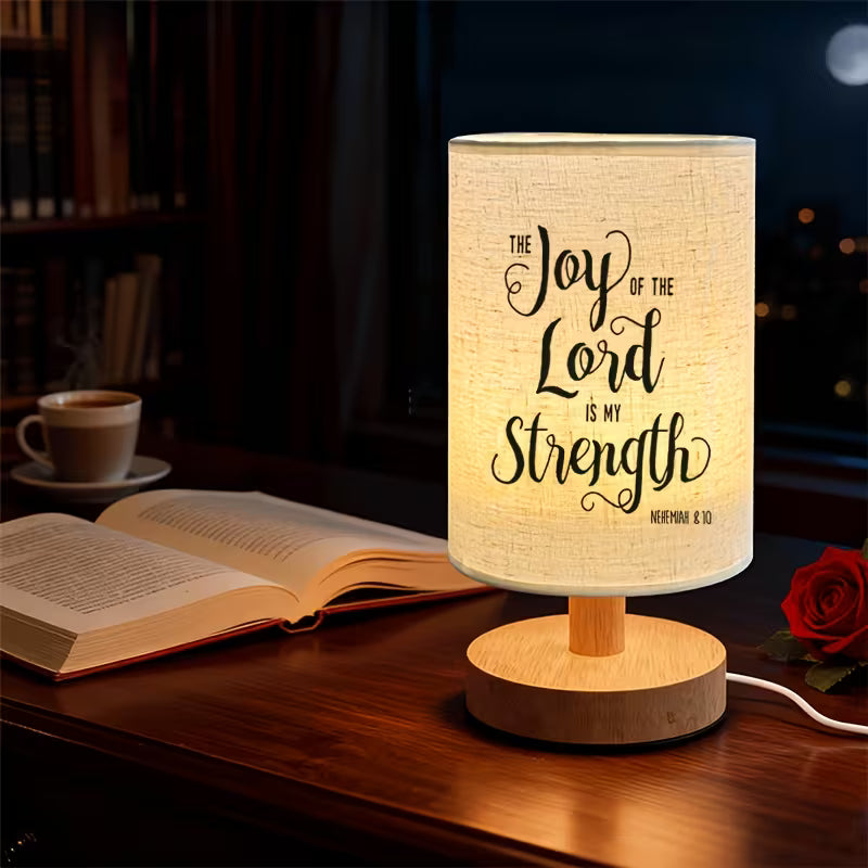 The Joy Of The Lord Is My Strength - Ambient LED Table Lamp