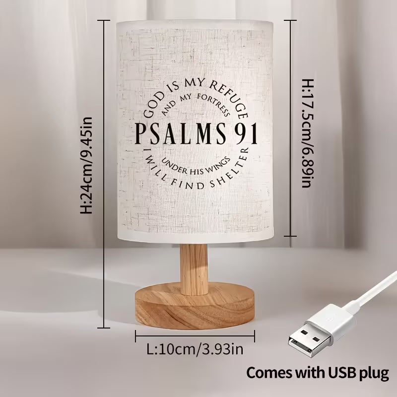 Psalms 91 - Ambient LED Table Lamp