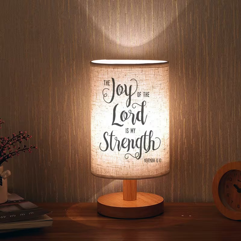 The Joy Of The Lord Is My Strength - Ambient LED Table Lamp